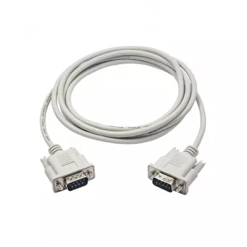 Cavo seriale RS-232 Akyga AK-CO-03, D-Sub 9 poli connettore maschio/connettore maschio, non incrociato, 2 m, bianco