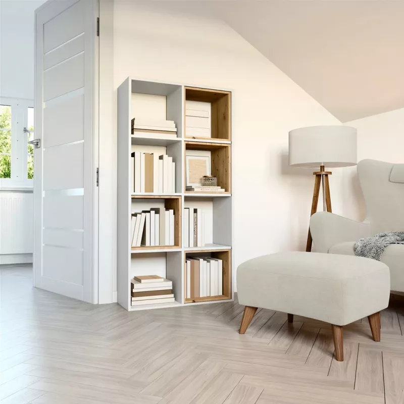 Topeshop MALAX 2X4 BIEL libreria da soggiorno