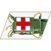 Giocattolo da costruzione Cobi Dodge WC-54 ambulanza modello 2257 scala 1:35 kit