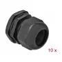 Pressacavo DeLOCK 60226 nero plastica 10 pz.