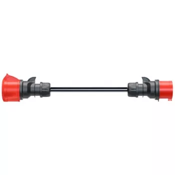Adattatore per Gemini flex 22 kW CEE rosso trifase 32A > CEE rosso 16A nero 30cm