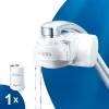 Filtro per rubinetto BRITA ON TAP V CU CE2 (1052067) — 4 stadi, capacità 600 L, 3 modalità, 5 adattatori, bianco