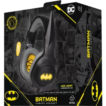 Headset FR-TEC Gaming Headset Batman con orecchie rimovibili