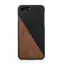 Custodia in legno e pelle Woodcessories EcoSplit per iPhone 7 Plus / 8 Plus — noce nero