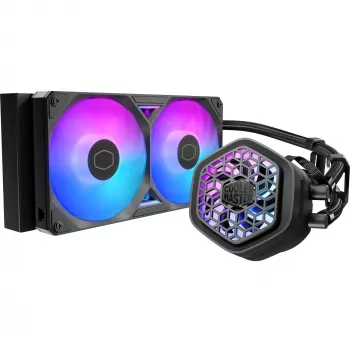 Dissipatore CPU a liquido Cooler Master MasterLiquid 240 Atmos II — radiatore da 240 mm, ventola VRM, RGB
