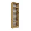 Libreria Top e shop R50 ARTISAN — finitura rovere, 5 ripiani, struttura in truciolare