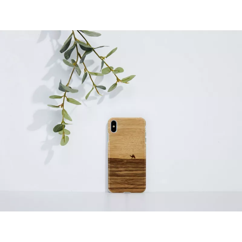 Custodia per smartphone man and wood per iPhone XS Max — terra white