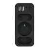 Power splitter MACLEAN MCE248 F/B — 3 prese AC (1x16A, 2x6A) e 4 porte USB (2xUSB‑A, 2xUSB‑C PD 20W), spina EU, nero