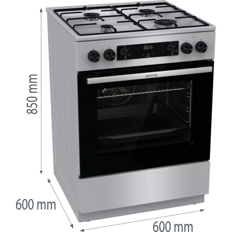 Cucina a gas-elettrica GKS6C70XJ