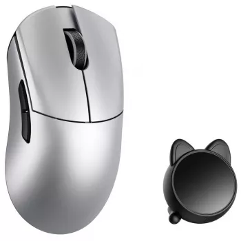 WLMOUSE HUAN mouse da gaming, Omron Optical Switches - argento (HUAN-SILVER-O)