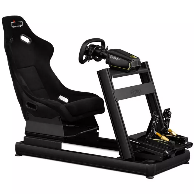 Sedia gaming nitro concepts E-Racer GAZU-1006 — design ergonomico, braccioli regolabili