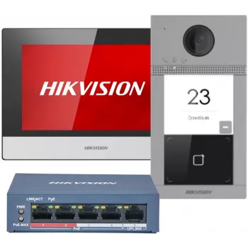 Videocitofono Hikvision DS-KIS604-S(C) 2 MP 17,8 cm (7