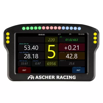 Pannello dashboard per volante Ascher Racing 5 pollici modello 76080029 per display sim-racing