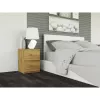Comodino Top e shop M2 ARTISAN, 2 cassetti, legno rovere, 300×300×400 mm
