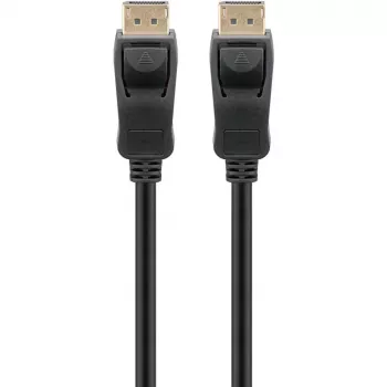 Cavo connettore maschio DisplayPort > connettore maschio DisplayPort, 8K / 120Hz (nero, 5 metri, 40 Gbit/s, DisplayPort 2.0 / 2.1)