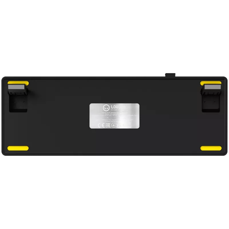 Tastiera da gaming meccanica LORGAR KBP70MW 65% nero giallo layout EN