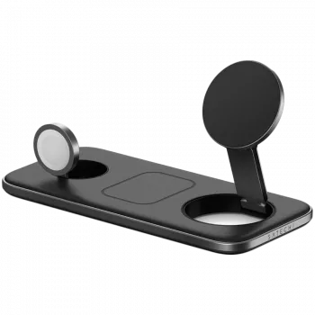 SATECHI Qi2 Trio Wireless Charging Pad - con connettori Type-A, C, G