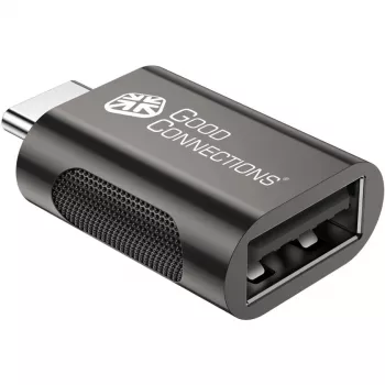 Adattatore Good Connections USB 3.2 Gen.1 3.0 connettore maschio C su connettore femmina USB-A case in metallo galvanizzato (USB-AD302)