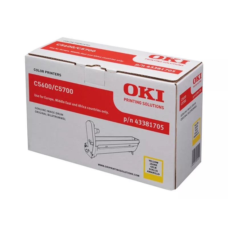 OKI tamburo fotoconduttore 20000 pagine giallo per C5600 C5700