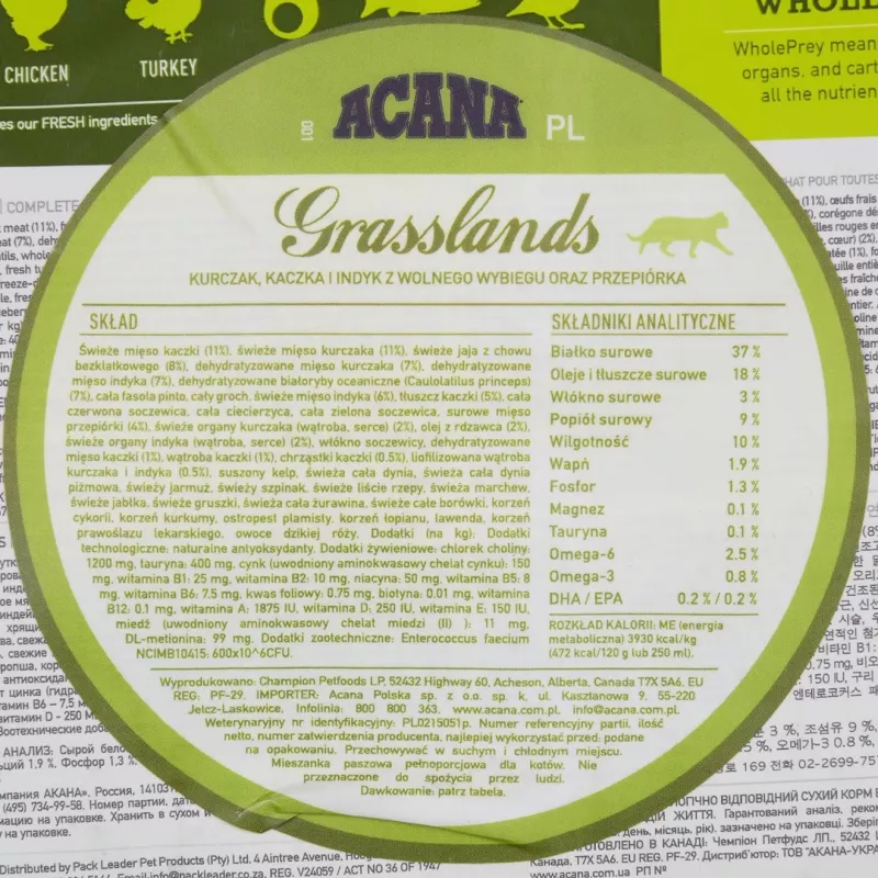 ACANA Grasslands - Cibo secco per gatti - 340 g