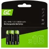 Batterie ricaricabili Ni-Mh AA R6 2600 mAh x16