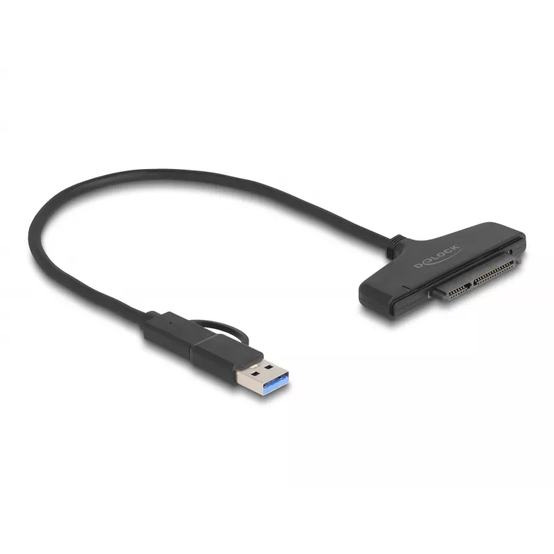 Convertitore DeLOCK USB a SATA 6 Gb/s USB Type-C Type-A 0,3m