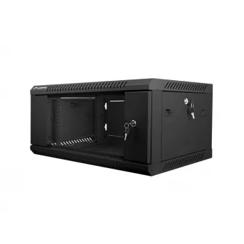 Armadio di rete a parete LANBERG WF01-6404-10B 4U 19 pollici 600×450×285 mm IP20 nero, portata 60 kg