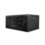 Lanberg WF01-6404-10B armadio rack a muro da 19 pollici 4U, 600x450 mm, porta in vetro temperato, flat pack, IP20, 60 kg, nero RAL 9004