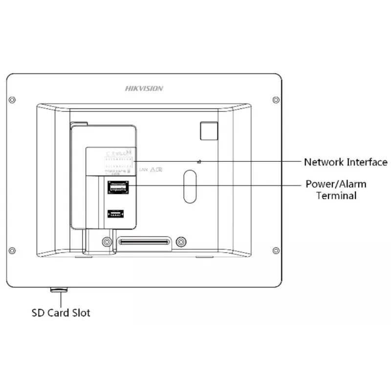 Videocitofono Hikvision DS-KH8350-TE1 touchscreen IPS 7