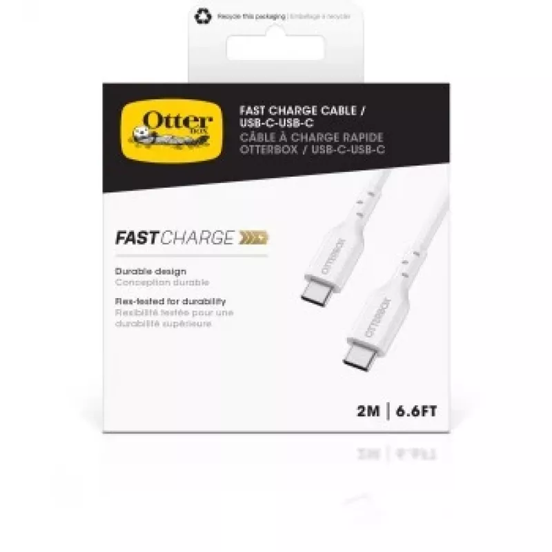 Cavo USB-C a USB-C OTTERBOX 78-81360 — 24 poli, USB 2.0, 3A, 2,0 m, bianco
