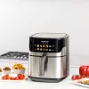 Friggitrice ad aria Taurus Air Fry 7S 1600W 6,5L, acciaio inox, 8 programmi, 80–200°C, comandi touch