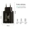 Caricabatterie da parete USB MACLEAN MCE479B — 3 porte USB, 18W di potenza totale, compatto