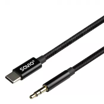 Cavo audio Savio CL-187 1m nero connettore maschio su connettore maschio
