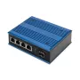 Digitus switch di rete Gigabit Ethernet 4 porte PoE, industriale, unmanaged, 1 uplink SFP