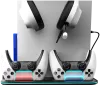 Supporto di raffreddamento CANYON CS-51 RGB per PS5 slim nero con doppia stazione di ricarica per controller