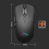 Mouse senza fili MEDIA-TECH MT1124 BT/RF Silent & Recharge — ambidestro, 3200 DPI, Bluetooth + 2,4 GHz USB, 6 tasti, ricaricabile