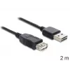 Cavo USB DeLOCK EASY-USB 2.0-A 2 m nero