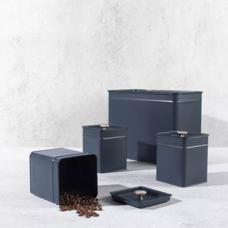 Set contenitori per cucina Salter BW126131EU7 4 pezzi, contenitori ermetici in metallo e plastica