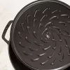 Staub Chistera 40511-472-0 brasiera 28 cm, rotonda, in ghisa, 3,7 l, nera