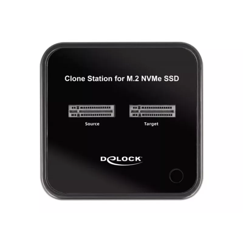Docking station DeLOCK M.2 per 2 x M.2 NVMe PCIe SSD con funzione di clonazione