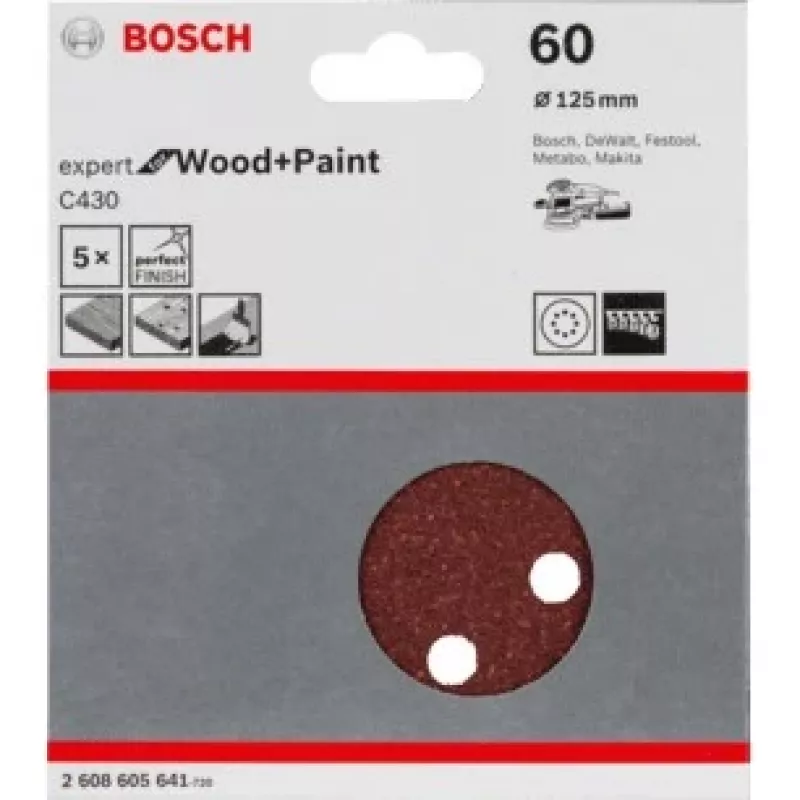 Dischi abrasivi Bosch C430 Expert per legno e vernice