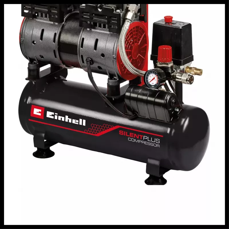 Compressore TE-AC 110/6 Silent Plus (nero/rosso, 550 W)