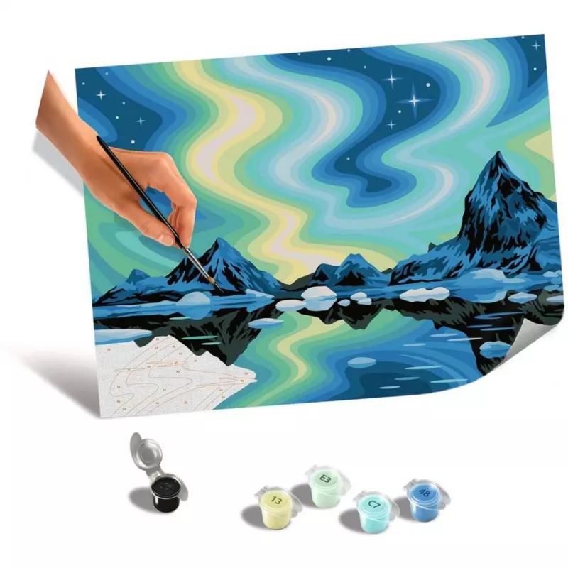 Set da pittura Ravensburger CreArt Canvas Edition Northern Lights di Ravensburger (MPN 23907)