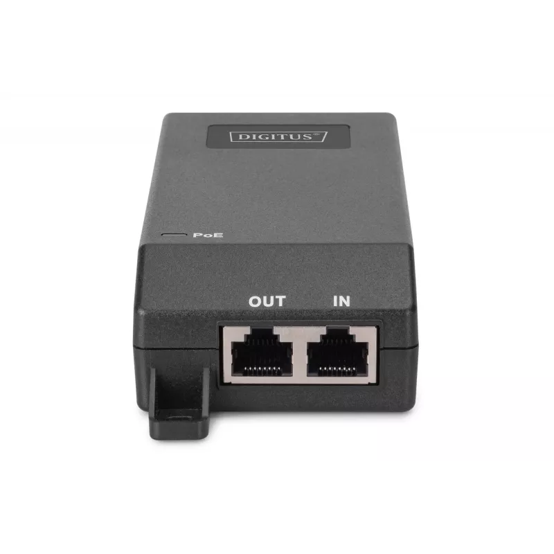 Injector PoE+ Gigabit Ethernet Digitus 802.3at 30 W nero
