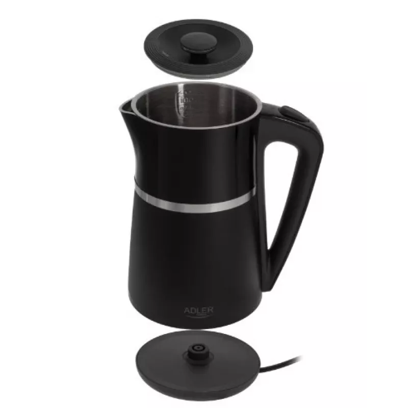 Bollitore elettrico Adler 1,7l 2200W nero
