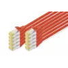 Digitus DK-1644-A-020-R-10 Cavo patch CAT 6A S/FTP 2 m, rosso, confezione da 10