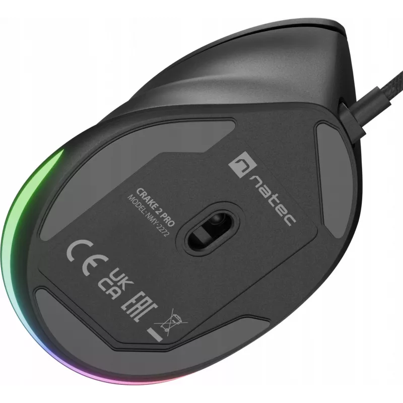 NATEC Crake 2 Pro mouse universale per destrimani USB Type-A ottico 12800 DPI