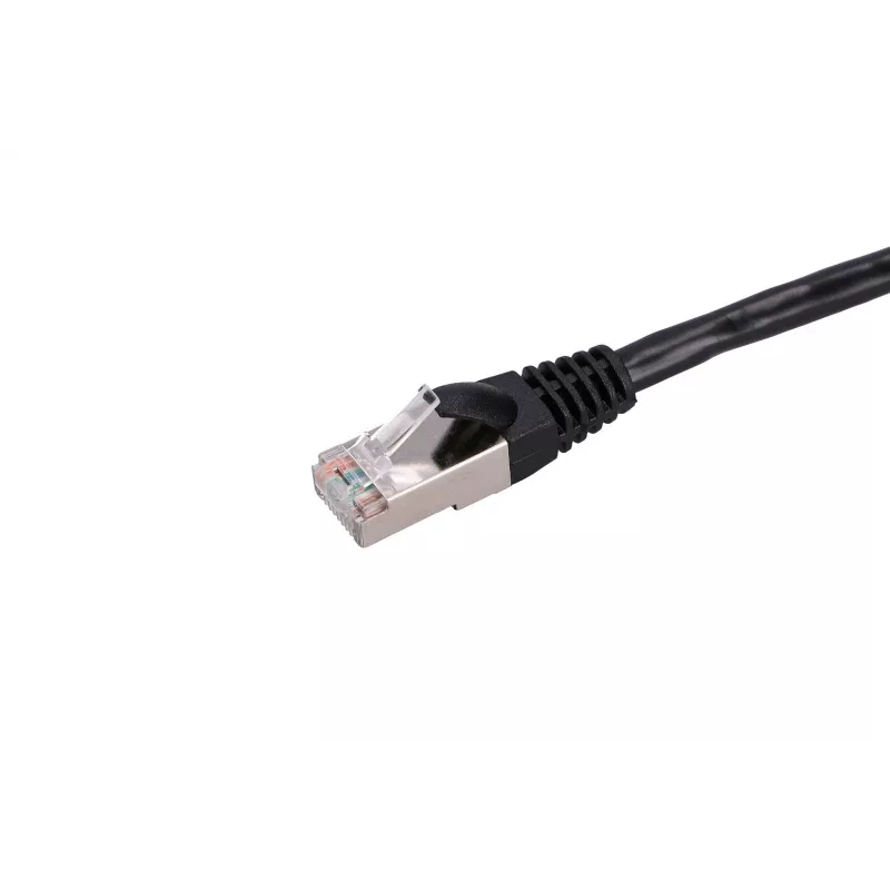 Cavo patch LAN Extralink Cat5e FTP 5 m, doppino in rame, RJ-45–RJ-45, nero