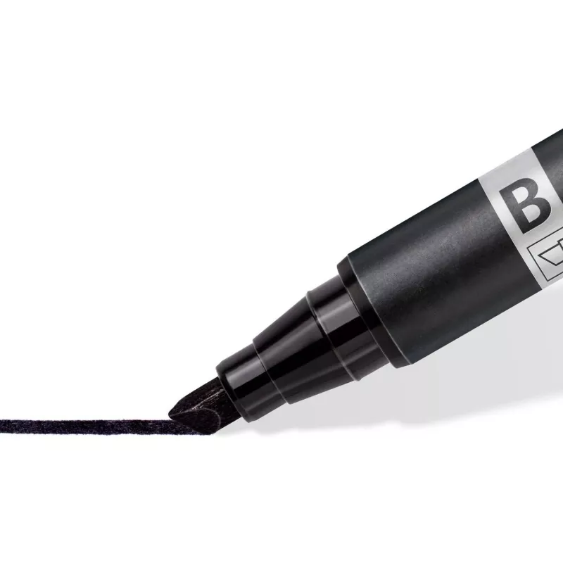 Pennarello permanente Staedtler Lumocolor permanent duo 348 B nero 1 pezzo