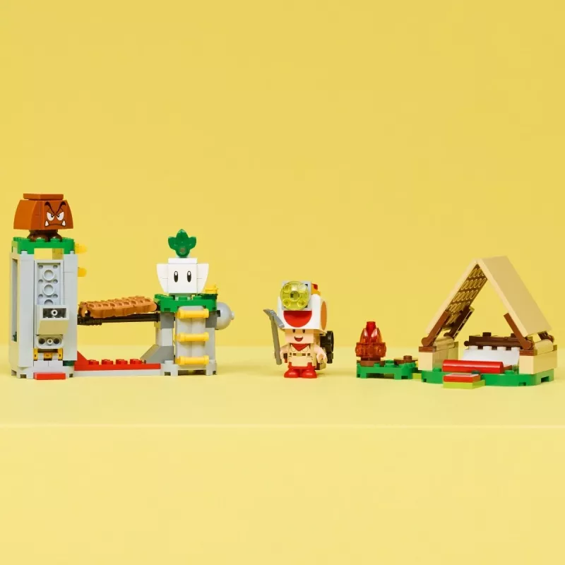 Giocattolo da costruzione LEGO Captain Toads Camp Set 72040 con funzioni interattive Super Mario